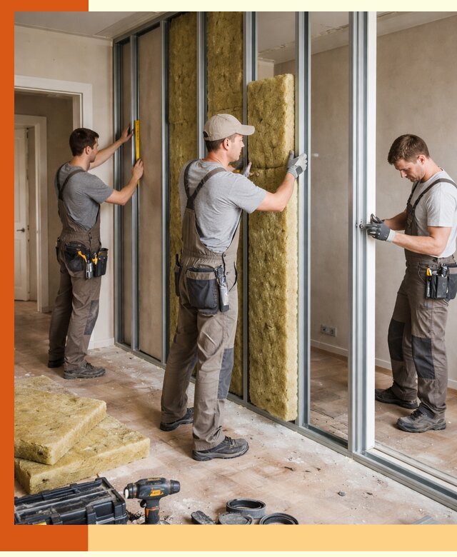 Шумоизоляция межкомнатных перегородок в Алексине эффективно и надёжно