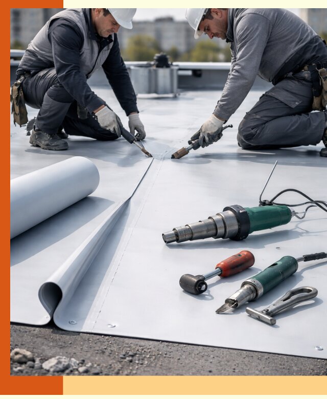 Гидроизоляция мембранной кровли в Алексине: монтаж и ремонт быстро
