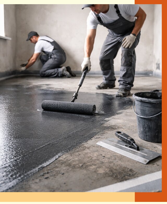 Профессиональная гидроизоляция пола в Алексине от 9340 руб. под ключ | ТепломастерЛкс