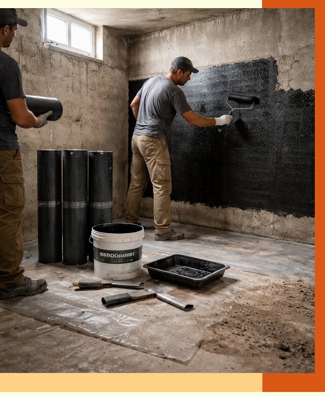 Гидроизоляция подвала в Алексине от 3846 руб. под ключ | Профессионально — ТепломастерЛкс