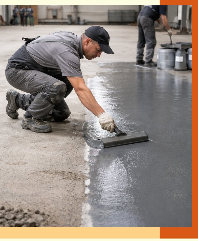 Гидроизоляция промышленного пола в Алексине от 1319 руб./м2 — ТепломастерЛкс специалисты под ключ