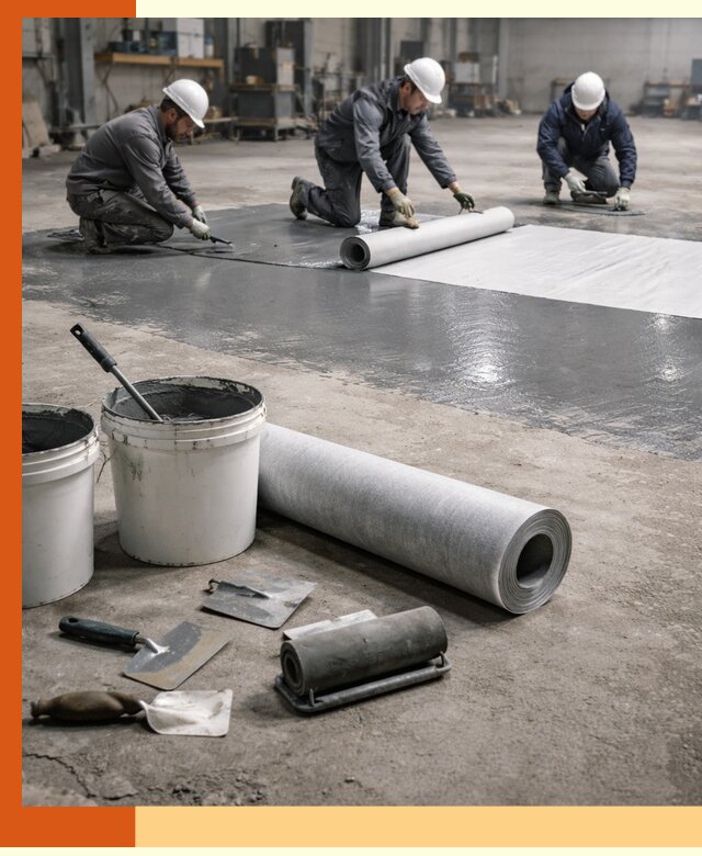 Гидроизоляция промышленного пола в Алексине — защита и долговечность