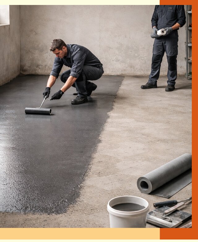 Гидроизоляция гаражного пола в Алексине от 3846 руб./м² — ТепломастерЛкс профессионально