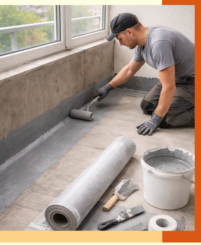 Профессиональная гидроизоляция балкона в Алексине от 4615 руб. | ТепломастерЛкс