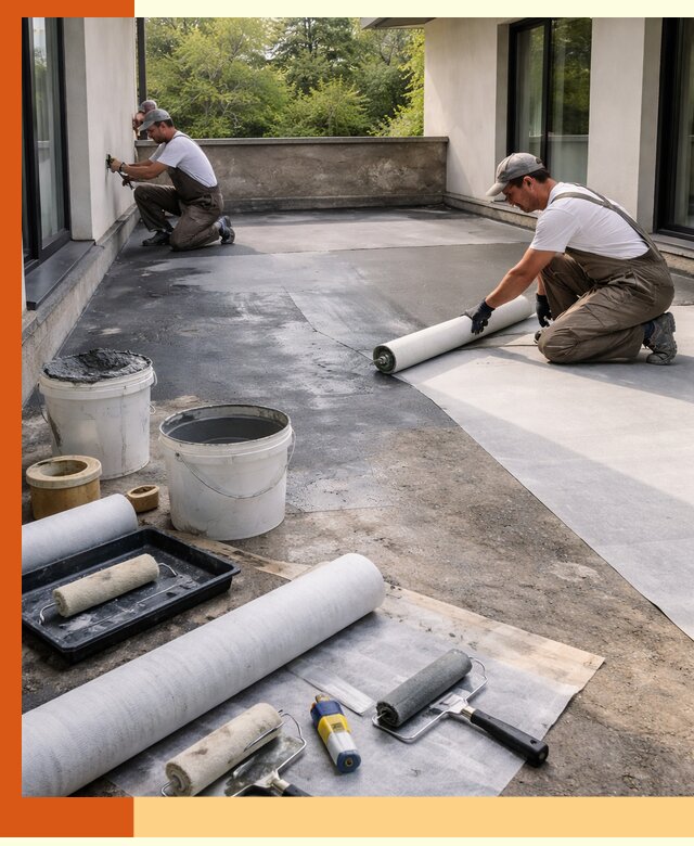 Гидроизоляция террасы в Алексине — надежная защита от влаги и протечек