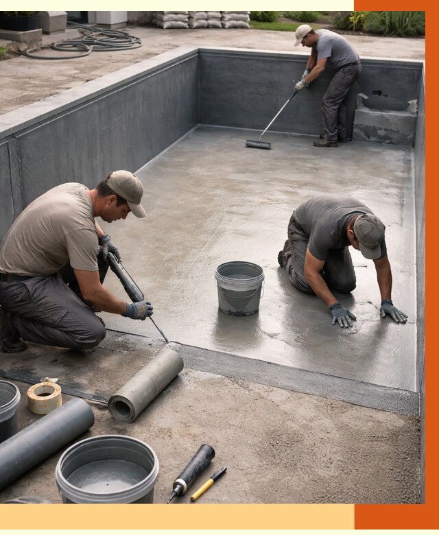 Профессиональная гидроизоляция бассейна в Алексине от 7142 руб. за м2 | ТепломастерЛкс