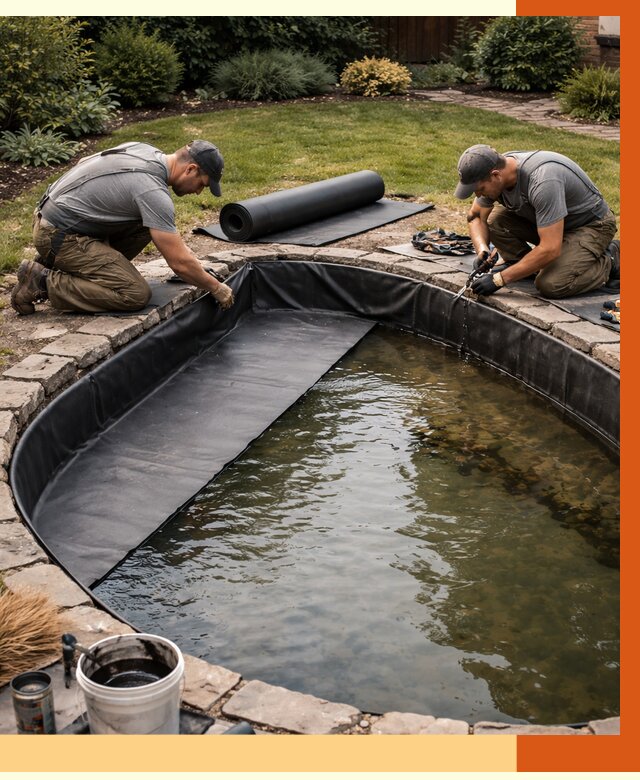 Гидроизоляция пруда в Алексине от 16482 руб. под ключ | ТепломастерЛкс профессионально