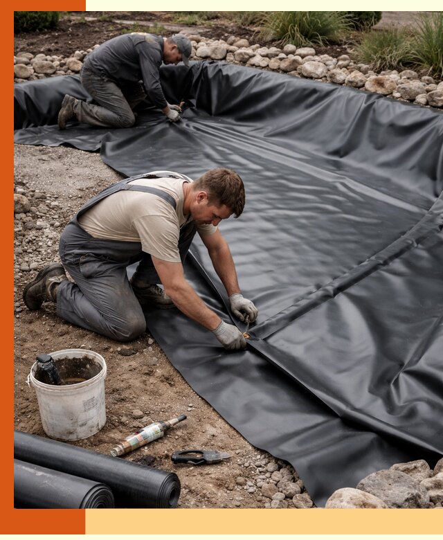 Гидроизоляция пруда в Алексине: надежная защита и герметизация