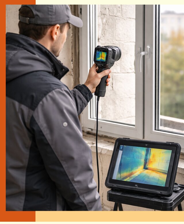 Тепловизионное обследование дома в Алексине для выявления утечек тепла