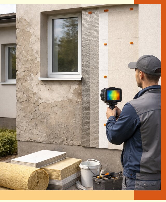 Тепловизионное обследование фасада в Алексине от 4945 руб. под ключ | ТепломастерЛкс