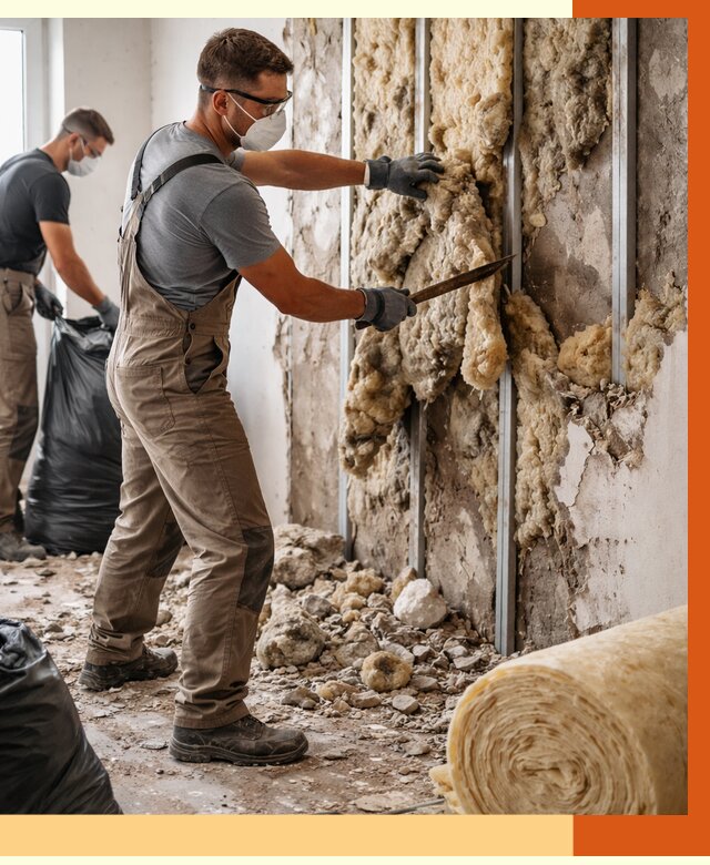 Демонтаж старого утеплителя в Алексине от 3846 руб. — работы под ключ | ТепломастерЛкс