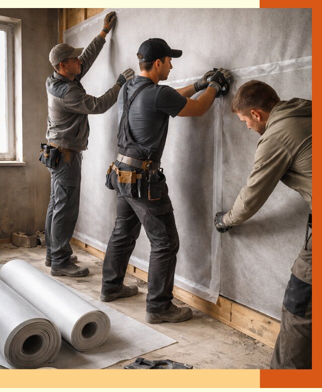 Монтаж ветроизоляции в Алексине от 4945 руб./м2 — профессионально | ТепломастерЛкс