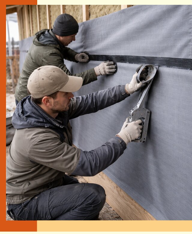 Монтаж ветроизоляции зданий и конструкций в Алексине